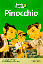 کتاب داستان انگلیسی فمیلی اند فرندز پینوکیو  Family and Friends Readers 3 Pinocchio