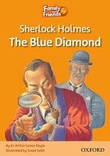 کتاب داستان انگلیسی فمیلی اند فرندز  شرلوک هلمز الماس آبی  Family and Friends Readers 4 Sherlock Holmes The Blue Diamond