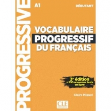 کتاب فرانسه وکب پروگرسیو دو فرانس دبوتانت  Vocabulaire Progressif Du Francais A1 - Debutant - 3rd +Corriges