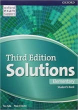 کتاب آموزشی سولوشنز المنتری ویرایش سوم Solutions Elementary 3rd Edition