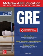 کتاب زبان جی ار ای ویرایش پنجم McGraw Hill Education GRE 2019 5th Edition