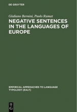 Negative Sentences in the Languages of Europe A Typological Approach