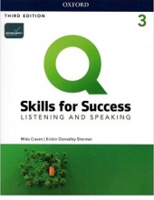 کتاب زبان کیو اسکیلز فور ساکسس Q Skills for Success 3 Listening and Speaking third Edition