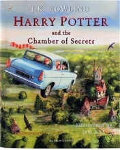 کتاب رمان انگلیسی تصویری هری پاتر و تالار اسرار  Harry Potter and the Chamber of Secrets Illustrated Edition Book 2