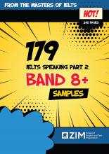 179 IELTS Speaking Samples – band 8+