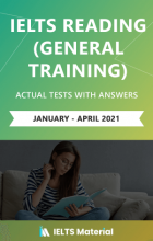 کتاب آیلتس ریدینگ جنرال اکچوال تست ژانویه تا آپریل (IELTS Reading General Training Actual Tests (January – April 2021