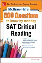 کتاب 500 اس ای تی کریتیکال ریدینگ کوئسشنز McGraw Hills 500 SAT Critical Reading Questions to Know by Test Day