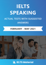 IELTS Speaking Actual Tests & Suggested Answers (Feb – May 2021)