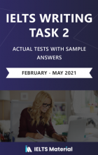 کتاب آیلتس رایتینگ تسک ۲ اکچوال تست فوریه تا می ۲۰۲۱  (IELTS Writing Task 2 Actual Tests (Feb – May 20