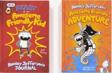 کتاب داستان انگلیسی ماجراجویی باحال و دوستانه راولی جفرسون Diary of an Awesome Friendly Kid Series (2 Book Series)