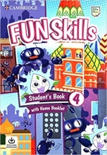 کتاب فان اسکیلز Fun Skills 4 (S B+Home Booklet 4 +A1Mover MiniTrainer)