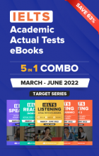 مجموعه پنج جلدی اکچوال تست {IELTS (Academic) 5 in 1 Actual Tests  (March – June 2022) [Listening + Speaking + Reading