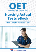 کتاب زبان نرسینگ اکچوال تست OET Workbook | Nursing Actual Tests Book