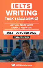 کتاب آیلتس رایتینگ آکادمیک اکچوال تست جولای تا اکتبر IELTS Writing Task 1 (Academic) Actual Test (July – October 2022)