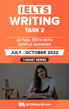 کتاب آیلتس رایتینگ اکچوال تست جولای تا اکتبر IELTS Writing Task 2 Actual Tests (July – October 2022)