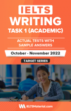 کتاب آیلتس رایتینگ 1 اکچوال تست اکتبر تا نوامبر IELTS Writing Task 1 (Academic) Actual Test with Answers (October-November 2022)