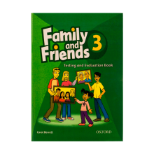 کتاب زبان تست اند اولیشن Family and Friends Test & Evaluation 3