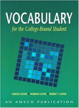 کتاب وکبیولاری فور د کالج باند Vocabulary For the College Bound Student