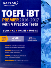 کتاب زبان Kaplan TOEFL iBT Premier 2016-2017 with 4 Practice Tests