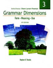 کتاب زبان گرامر دایمنشنز  Grammar Dimensions 3 Form Meaning and Use 4th edition