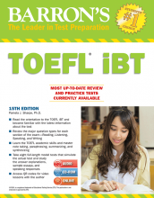 کتاب تافل بارونز آی بی تی ویرایش پانزدهم Barrons TOEFL iBT 15th