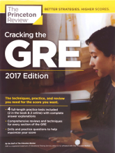 کتاب زبان کرکینگ د جی ار ای Cracking the GRE with 4 Practice Tests 2017