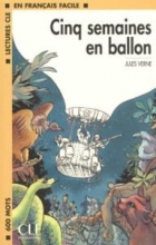 کتاب داستان فرانسوی پنج هفته در بالن en francais facile 1 cinq semaines en ballon