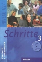 کتاب شریته آلمانی Deutsch als fremdsprache Schritte 3 NIVEAU A 2 1 Kursbuch Arbeitsbuch