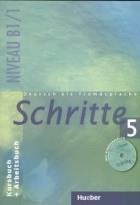 کتاب شریته آلمانی Deutsch als fremdsprache Schritte 5 NIVEAU B 1 1 Kursbuch Arbeitsbuch