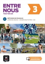 کتاب فرانسه آدخ نو Entre nous 3 B1 - Livre de l'élève + Cahier d'activités