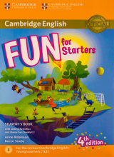 کتاب زبان فان فور استارترز  Fun for Starters Students Book 4th+Home Fun Booklet 2