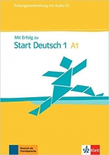 کتاب آزمون آلمانی میت ارفولگ زو استارت دویچ  MIT Erfolg Zu Start Deutsch 1 A1 Prufungsvorbereitung Buch