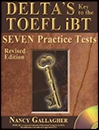 کتاب زبان دلتاز کی تو د تافل آی بی تی سون پرکتیس تست Deltas Key to the TOEFL iBT: Seven Practice Tests