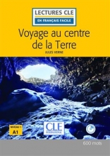 کتاب داستان فرانسوی سفر به مرکز زمین  Voyage au centre de la Terre - Niveau 1/A1 - 2eme edition