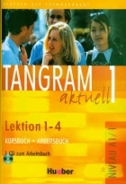 کتاب آلمانی تانگرام Tangram 1 aktuell NIVEAU A1/1 Lektion 1-4 Kursbuch Arbeitsbuch