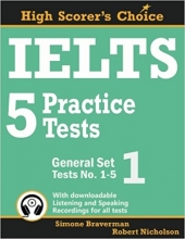 کتاب زبان آیلتس ۵ پرکتیس تستس جنرال IELTS 5 Practice Tests, General Set 1: Tests No. 1-5
