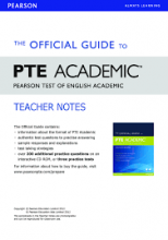 کتاب زبان افیشیال گاید تو پی تی ای اکادمیک The Official Guide to PTE Academic - Teacher Notes