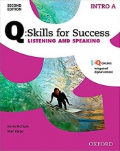 کتاب زبان کیو اسکیلز فور ساکسس Q Skills for Success Intro Listening and Speaking 2nd