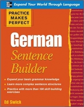 کتاب زبان آلمانی پرکتیس میکس پرفکت جرمن Practice Makes Perfect German Sentence Builder
