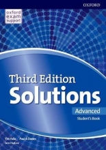 کتاب آموزشی سولوشنز ادونسد ویرایش سوم Solutions Advanced 3rd Edition