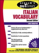 کتاب زبان چاومز اوت لاین ایتالین وکبیولری Schaums Outline of Italian Vocabulary Second Edition